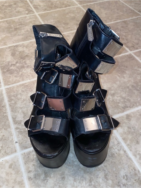 Killstar Shoes - Killstar Gaia Platform Boots US 8